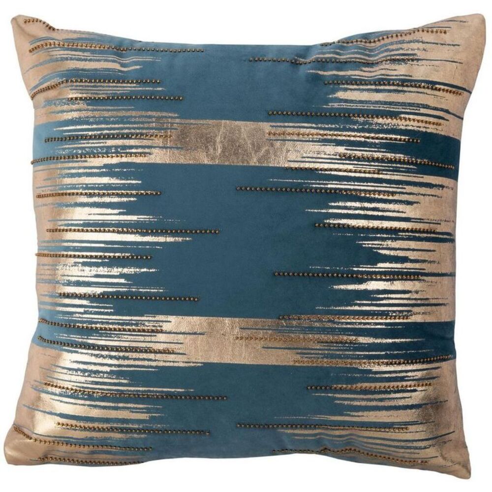 Safavieh - Prasla Pillow - Pine/Gold - 18"X18" - Safavieh Brown